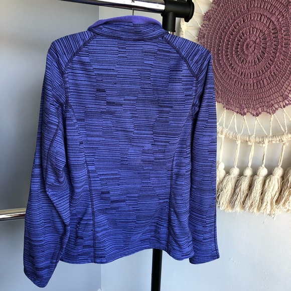 The North Face Purple Striped Fleece Zip Up Size S - Picture 5 of 5